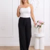 pantaloni-plisati-negri-cu-talie-elastica