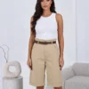 pantaloni-scurti-din-bumbac-cu-curea-si-manseta-suflecata