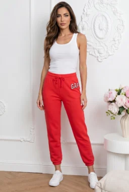 Pantaloni sport cu logo brodat GAP