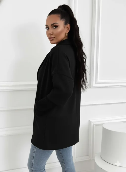 pardesiu-oversize-negru-cu-guler-dublu-si-maneci-tricotate