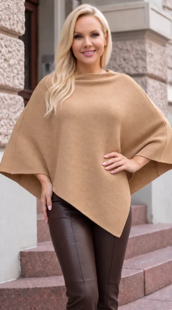 poncho-elegant-din-tricot-fin-cu-croiala-asimetrica