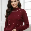 pulover-bordo-elegant-cu-perle-decorative-si-guler-inalt
