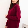 pulover-burgundy-oversize-cu-guler-inalt
