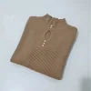 pulover-camel-elegant-cu-nasturi-perlati-si-decupaj-oval