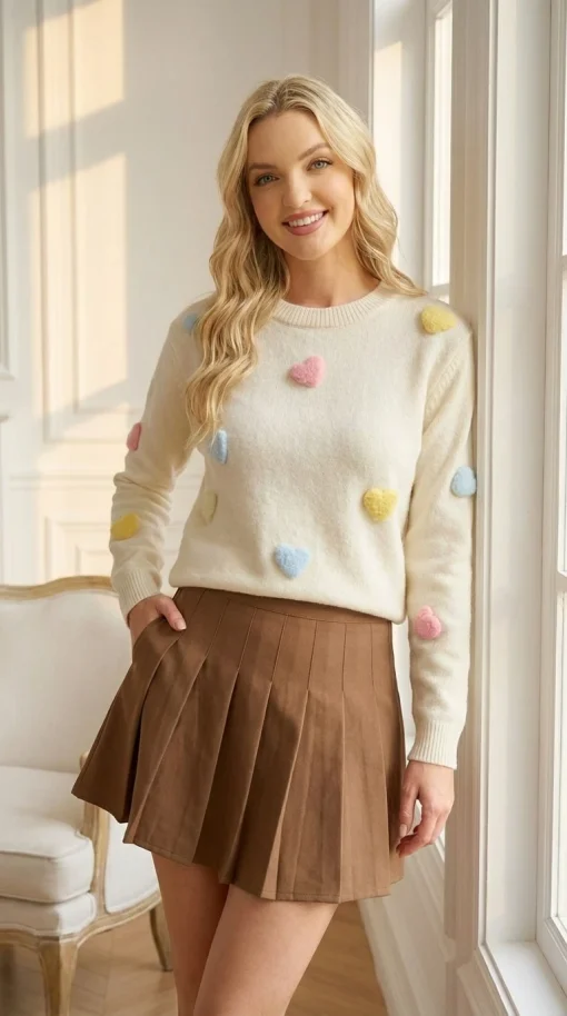 pulover-crem-din-tricot-cu-inimi-aplicate-3d
