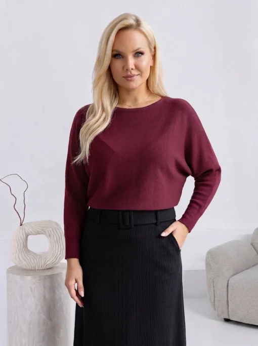 pulover-din-tricot-cu-decolteu-rotund