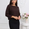 pulover-din-tricot-fin-cu-maneci-trei-sferturi-si-volanase
