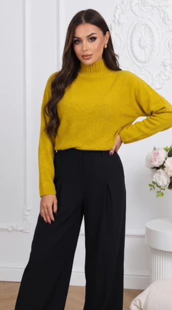 pulover-din-tricot-pufos-cu-guler-inalt