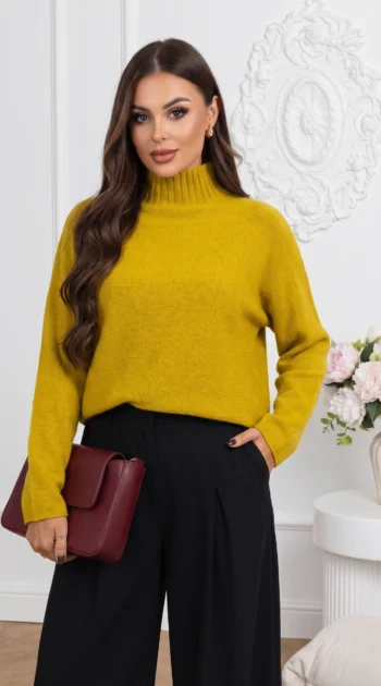 pulover-din-tricot-pufos-cu-guler-inalt