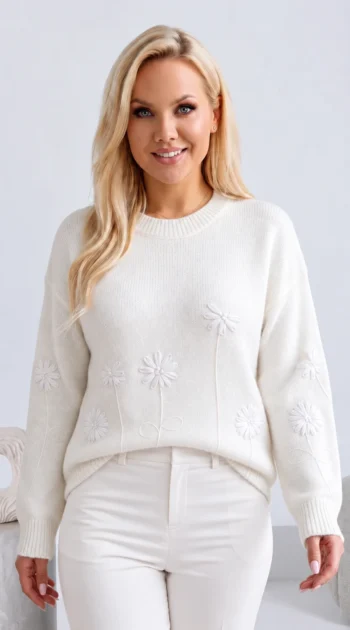 pulover-elegant-din-tricot-moale-cu-broderie-florala