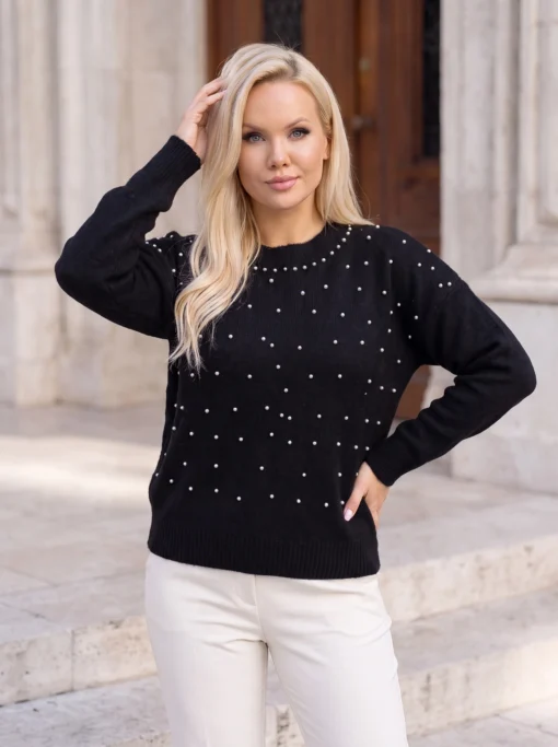 pulover-elegant-din-tricot-moale-cu-perle-aplicate
