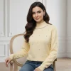 pulover-galben-elegant-cu-perle-decorative-si-guler-inalt