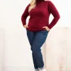 pulover-marime-mare-burgundy-pe-gat-din-tricot-fin
