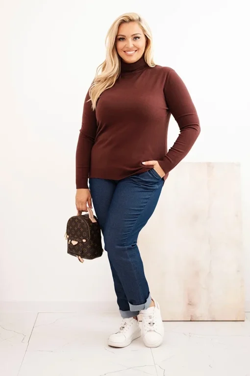 pulover-marime-mare-maro-pe-gat-din-tricot-fin