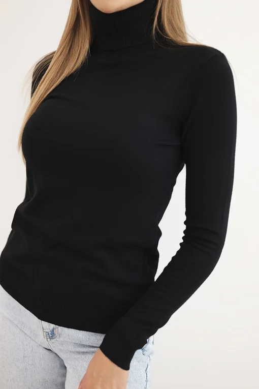 pulover-negru-cu-guler-inalt-si-maneca-lunga