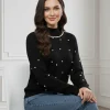 pulover-negru-elegant-cu-perle-decorative-si-guler-inalt