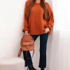 pulover-oversize-caramiziu-cu-maneci-bufante