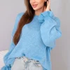 pulover-oversized-albastru-cu-maneci-bufante