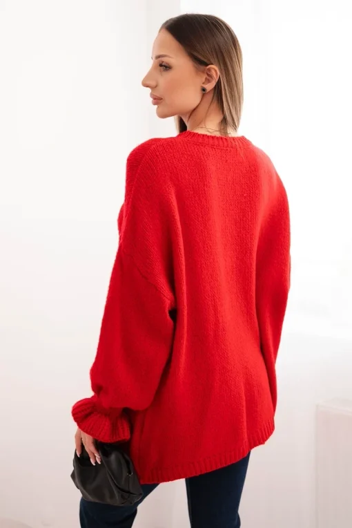 pulover-oversized-rosu-cu-maneci-bufante