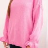 pulover-oversized-roz-cu-maneci-bufante