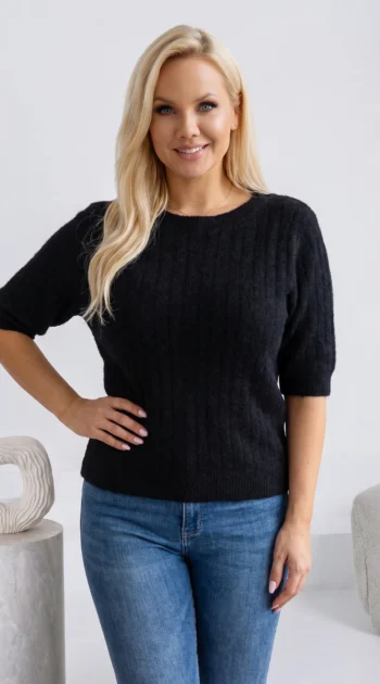 pulover-tricot-pufos-cu-torsade-fine