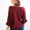pulover-tricotat-burgundy-cu-maneci-bufante-si-volane