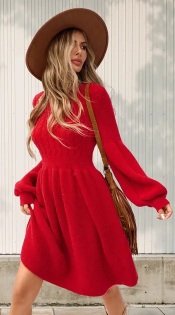 rochie-abiola-din-tricot-cu-model-decorativ