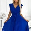 rochie-albastra-cu-decolteu-petrecut-si-pliuri-elegante