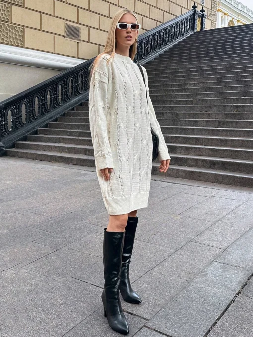 rochie-amela-midi-din-tricot