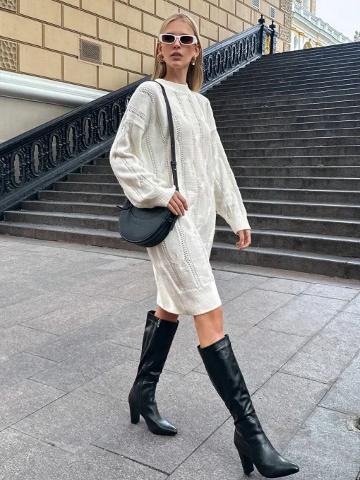 rochie-amela-midi-din-tricot