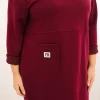 rochie-burgundy-marime-mare-cu-croiala-lejera