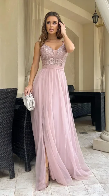 rochie-calla-powder-eleganta-cu-dantela-si-fusta-din-tull