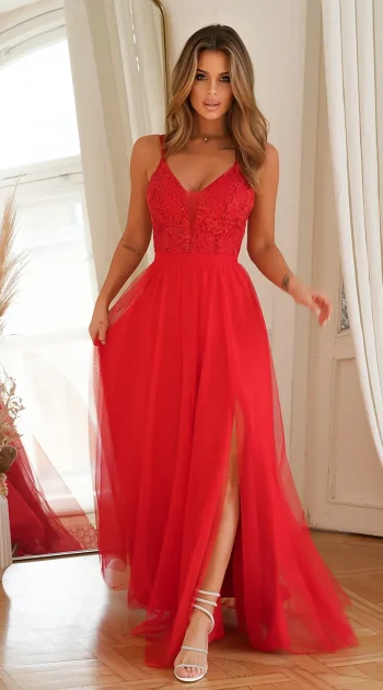 rochie-calla-red-eleganta-cu-dantela-si-fusta-din-tull