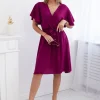 rochie-cu-decolteu-petrecut-si-cordon-in-talie-plum