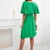 rochie-cu-decolteu-petrecut-si-cordon-in-talie-verde