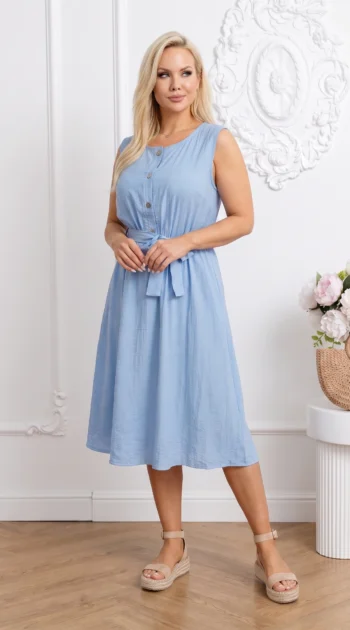 rochie-de-vara-din-vascoza-bleu-midi-cu-cordon-si-nasturi