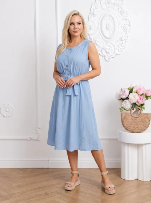 rochie-de-vara-din-vascoza-bleu-midi-cu-cordon-si-nasturi