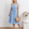 rochie-de-vara-din-vascoza-bleu-midi-cu-cordon-si-nasturi