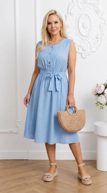 rochie-de-vara-din-vascoza-bleu-midi-cu-cordon-si-nasturi