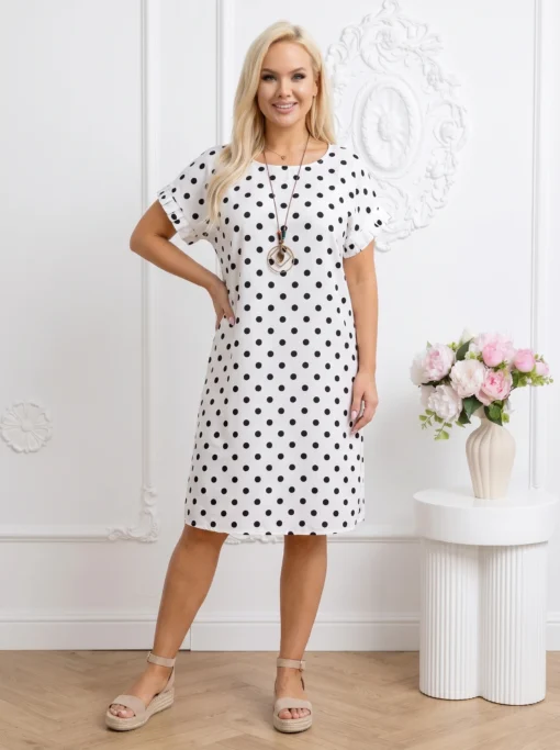 rochie-de-vara-lejera-alba-cu-buline-din-vascoza
