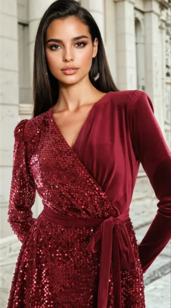 rochie-dolores-rosie-din-catifea-cu-paiete-si-cordon-in-talie