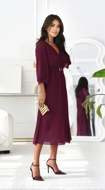 rochie-eleganta-albastra-cu-decolteu-petrecut-si-curea-in-talie-copiaza