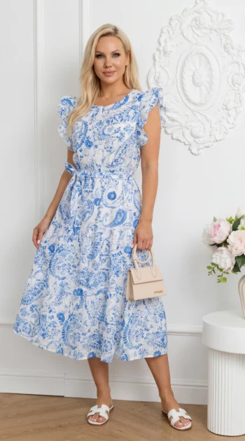 rochie-eleganta-cu-broderie-englezeasca-si-maneci-cu-volane