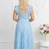 rochie-eleganta-din-dantela-bleu-cu-cordon-in-talie