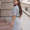 rochie-eleganta-din-tricot-fin-cu-curea