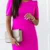 rochie-eleganta-fucsia-cu-maneci-bufante