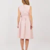 rochie-eleganta-midi-roz-cu-textura-satinata-si-detalii-florale