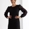 rochie-eleganta-neagra-cu-maneci-din-dantela