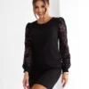 rochie-eleganta-neagra-cu-maneci-din-dantela