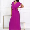 rochie-fucsia-eleganta-cu-cordon-floral